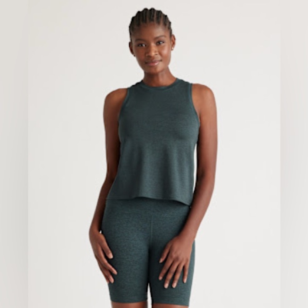Quince Dark Green Tank Top